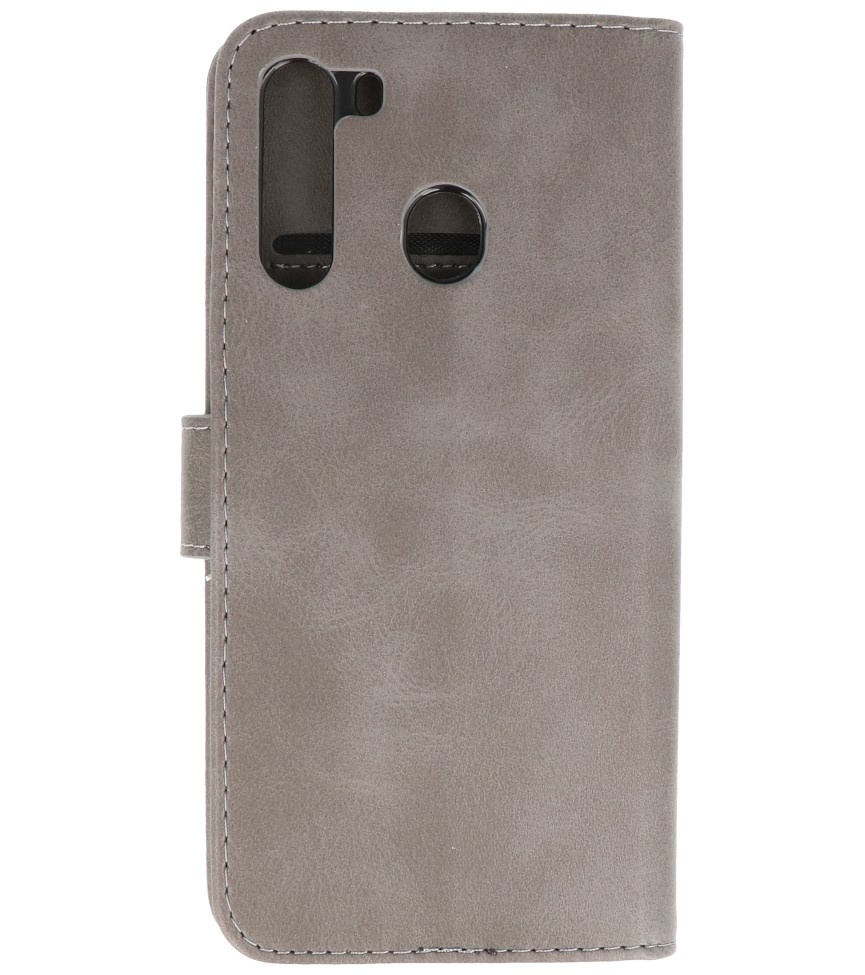 Bookstyle Wallet Cases Case for Samsung Galaxy A21 Gray