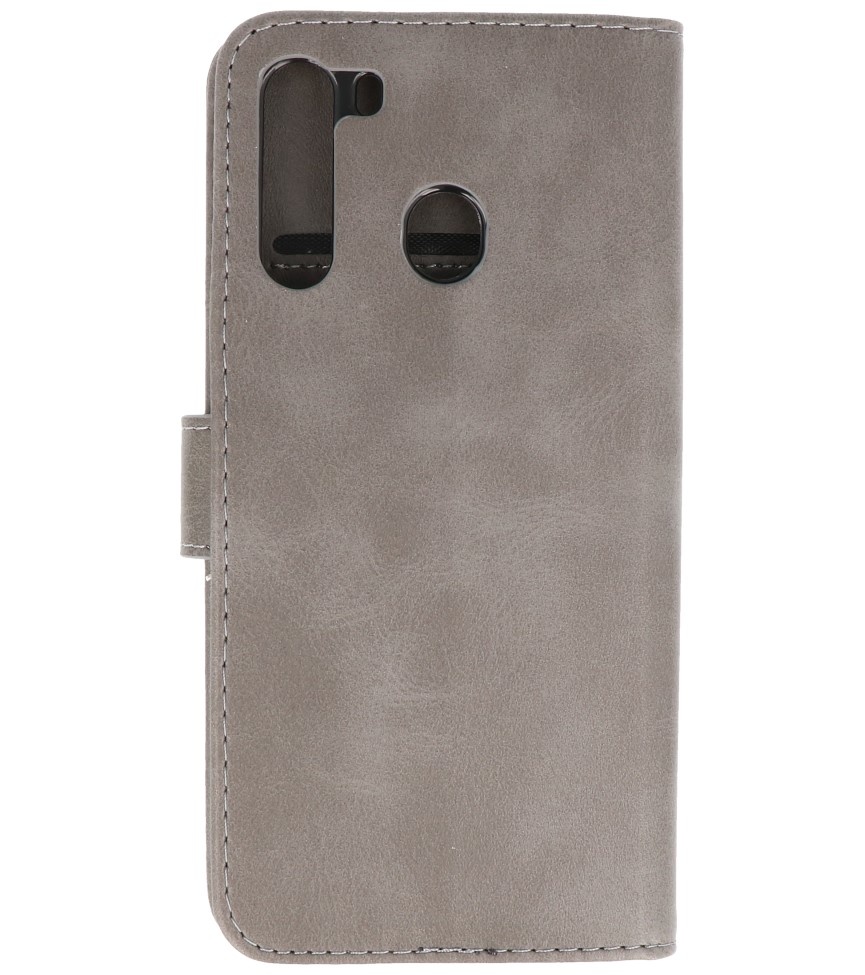 Bookstyle Wallet Cases Taske til Samsung Galaxy A21 Grey