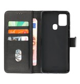 Bookstyle Wallet Cases Hoesje voor Samsung Galaxy A21s Zwart