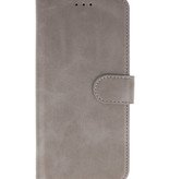 Bookstyle Wallet Cases Hoesje voor Samsung Galaxy A21s Grijs