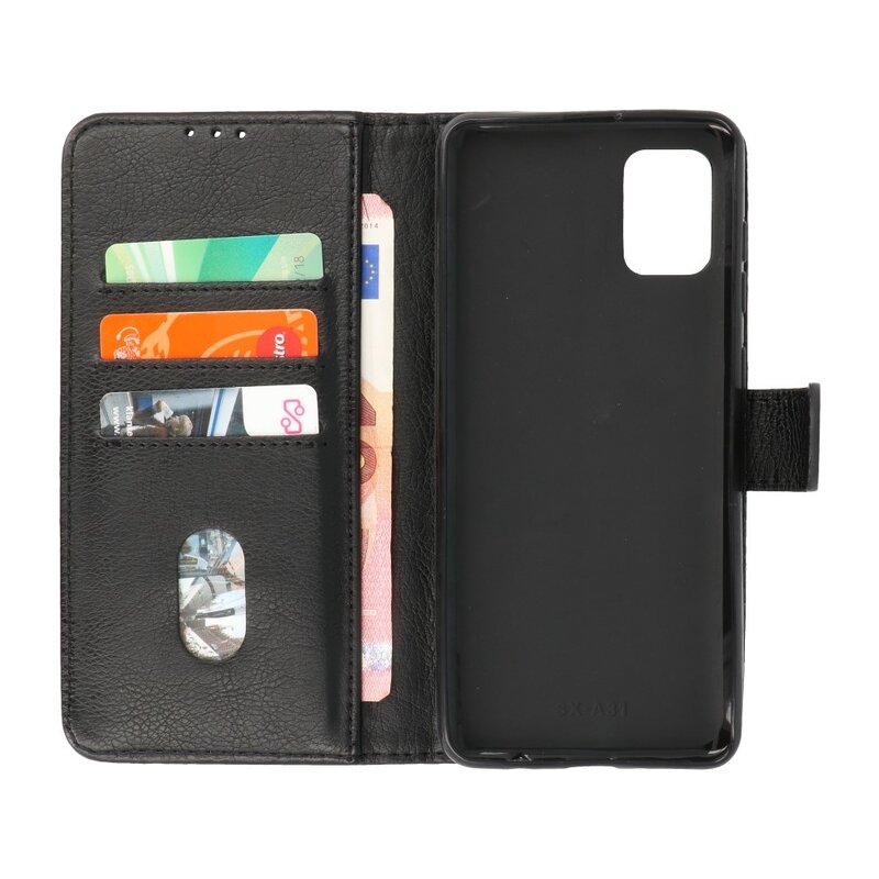 Bookstyle Wallet Cases Case for Samsung Galaxy A31 Black