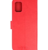 Bookstyle Wallet Cases Hoesje voor Samsung Galaxy A31 Rood