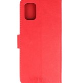 Étui Portefeuille Bookstyle pour Samsung Galaxy A31 Rouge