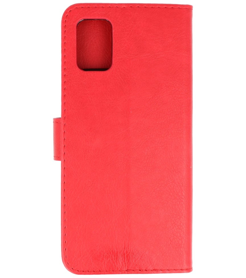 Étui Portefeuille Bookstyle pour Samsung Galaxy A31 Rouge