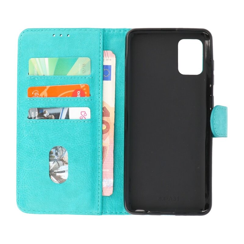 Bookstyle Wallet Cases Case for Samsung Galaxy A31 Green