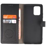 Estuche de lujo tipo billetera para Samsung Galaxy S10 Lite, negro