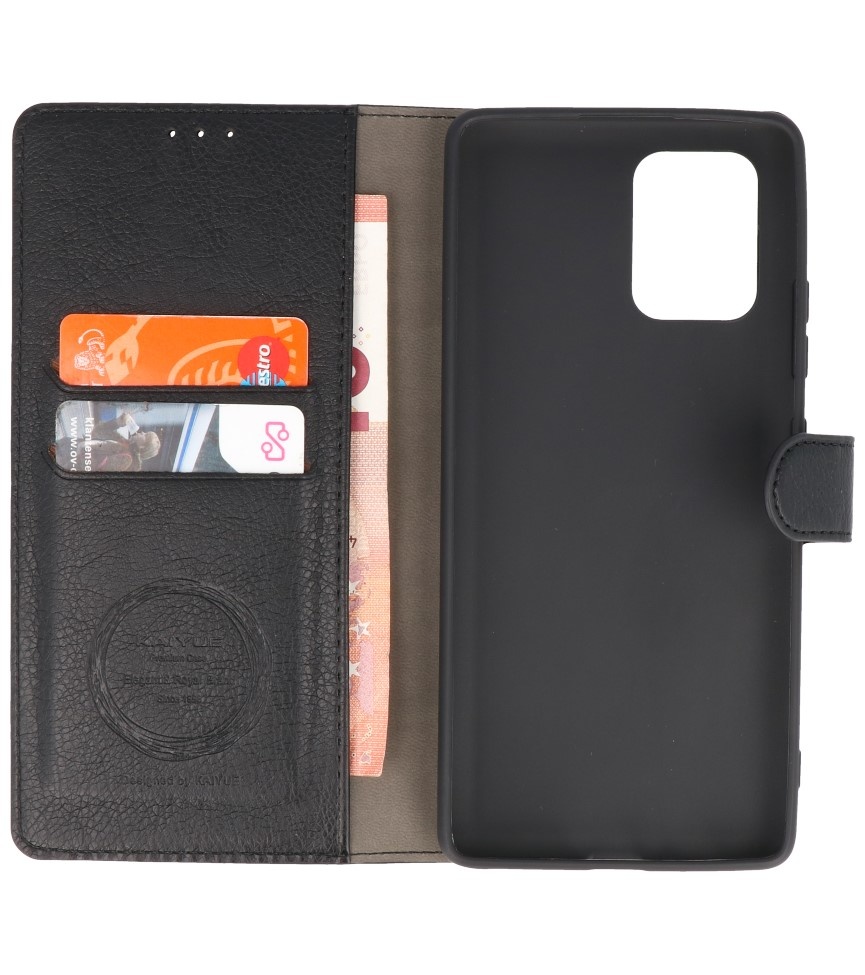 Etui Portefeuille de Luxe pour Samsung Galaxy S10 Lite Noir