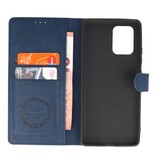 Estuche de lujo tipo billetera para Samsung Galaxy S10 Lite Navy
