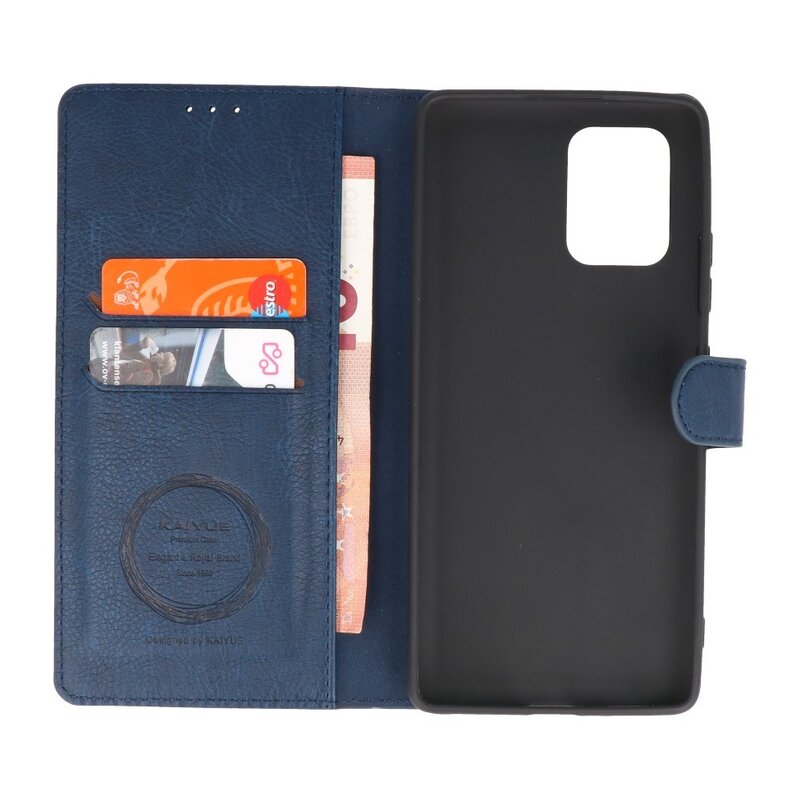 Luxury Wallet Case for Samsung Galaxy S10 Lite Navy
