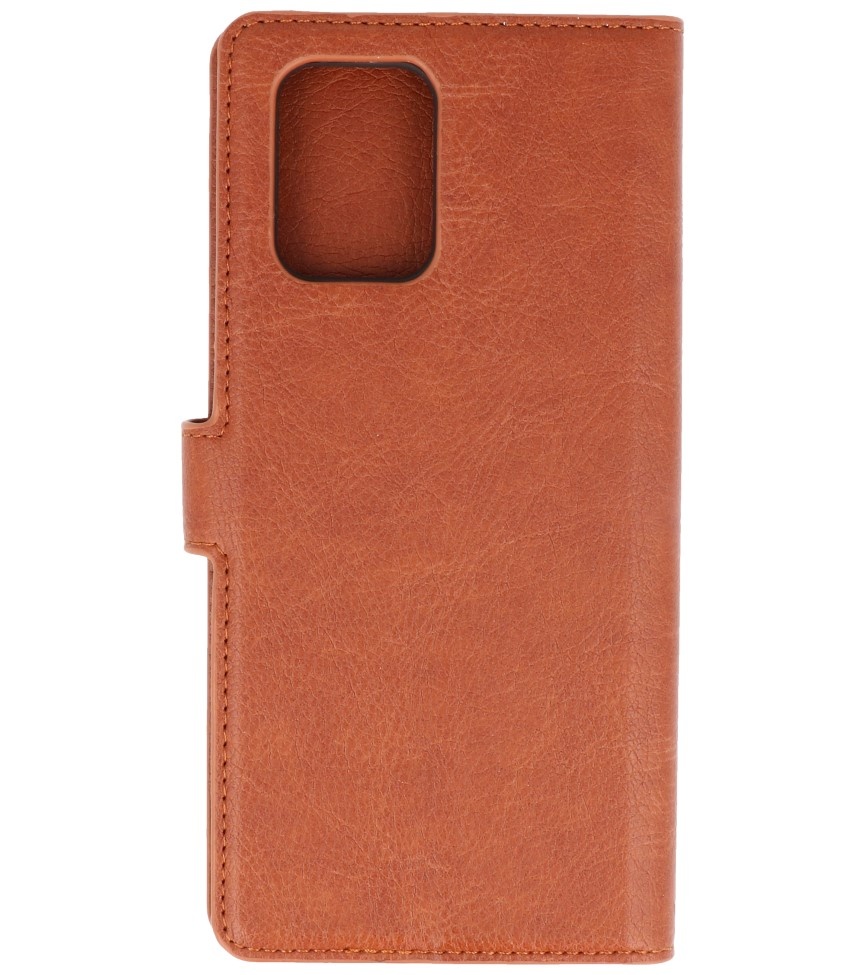 Luxury Wallet Case for Samsung Galaxy S10 Lite Brown