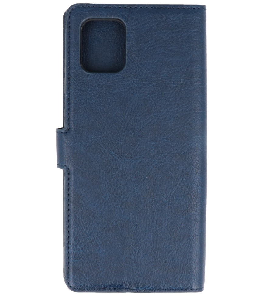 Estuche de lujo tipo billetera para Samsung Galaxy Note 10 Lite Navy