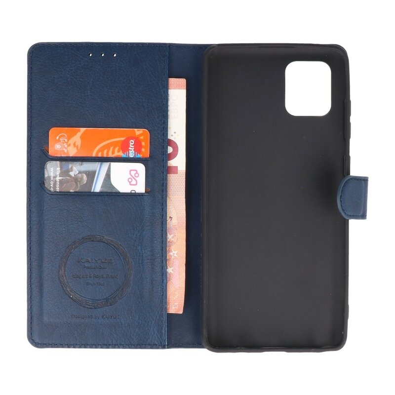 Luksus pungetui til Samsung Galaxy Note 10 Lite Navy