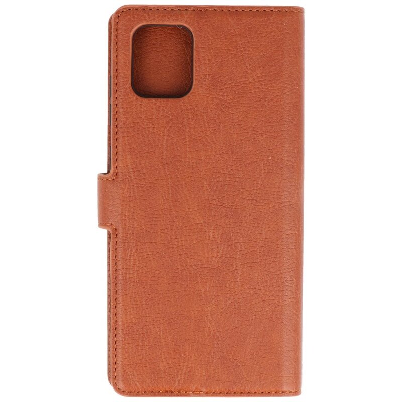 Luxury Wallet Case for Samsung Galaxy Note 10 Lite Brown
