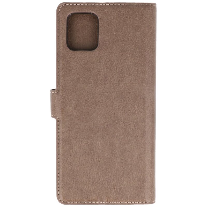 Custodia a portafoglio di lusso per Samsung Galaxy Note 10 Lite grigia