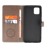 Custodia a portafoglio di lusso per Samsung Galaxy Note 10 Lite grigia
