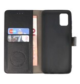Luxus-Brieftaschenetui für Samsung Galaxy A31 Schwarz