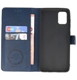 Luxe Portemonnee Hoesje voor Samsung Galaxy A31 Navy