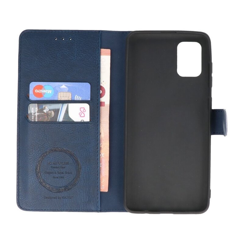 Luxury Wallet Case for Samsung Galaxy A31 Navy