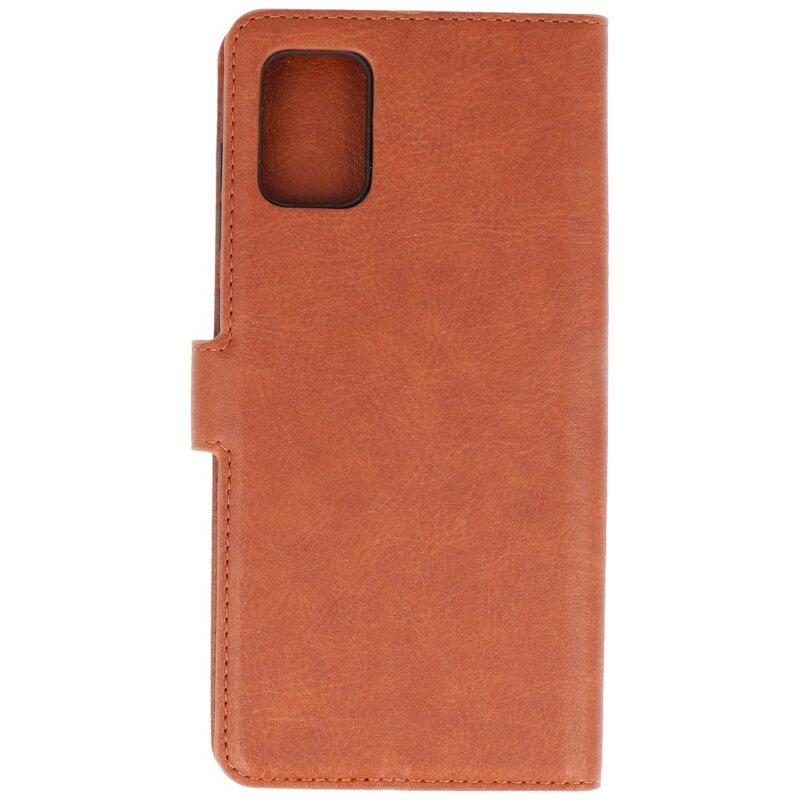 Luxe Portemonnee Hoesje voor Samsung Galaxy A31 Bruin