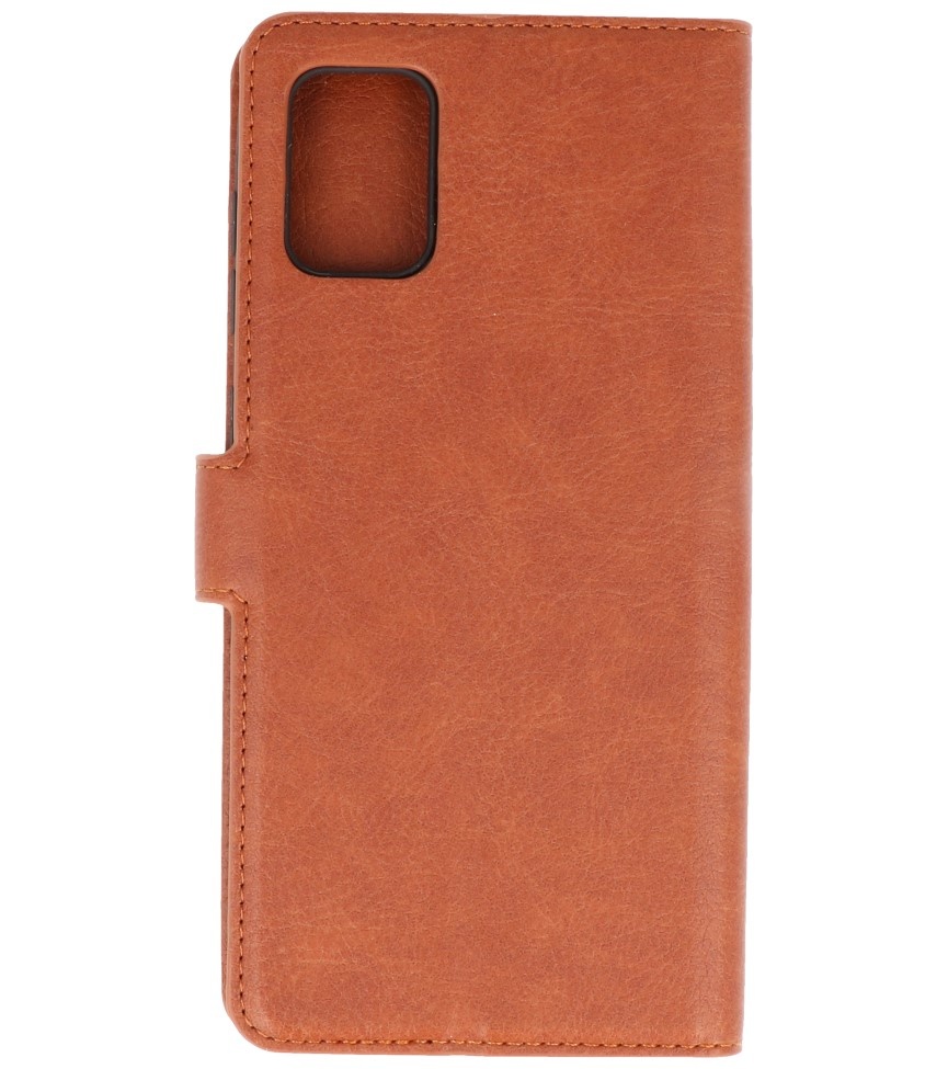 Luxury Wallet Case for Samsung Galaxy A31 Brown