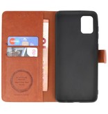 Luxury Wallet Case for Samsung Galaxy A31 Brown