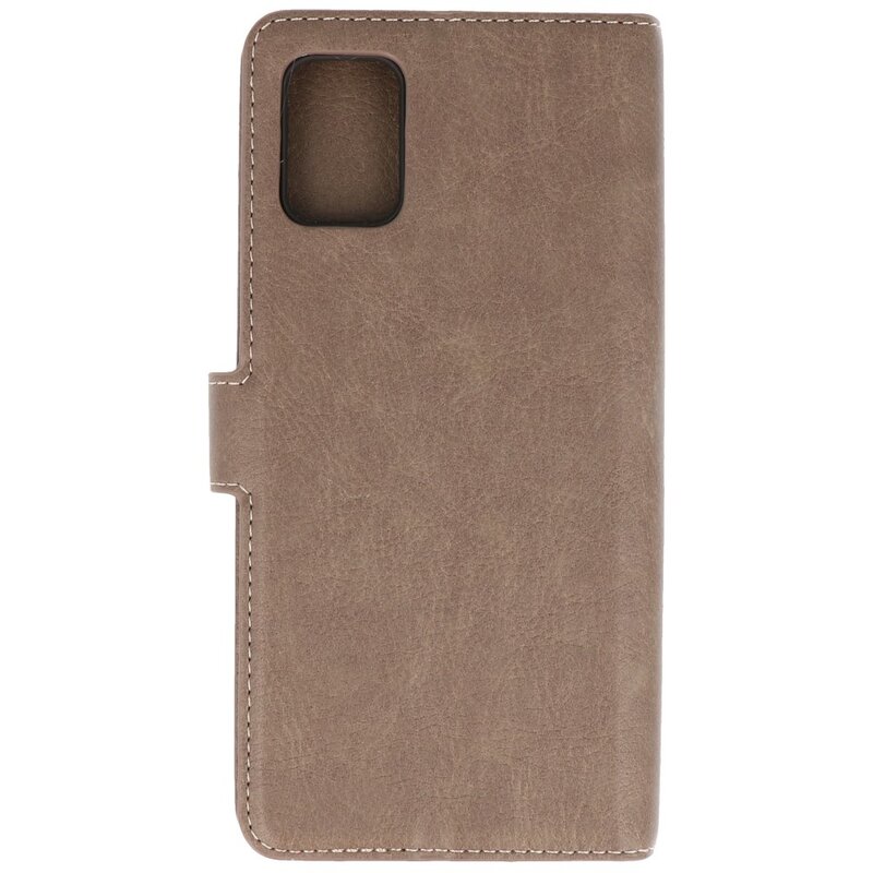 Luxe Portemonnee Hoesje voor Samsung Galaxy A31 Grijs