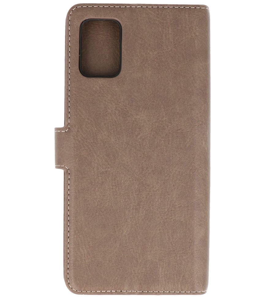 Luxus Brieftasche Fall für Samsung Galaxy A31 Grau