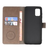 Luxus Brieftasche Fall für Samsung Galaxy A31 Grau