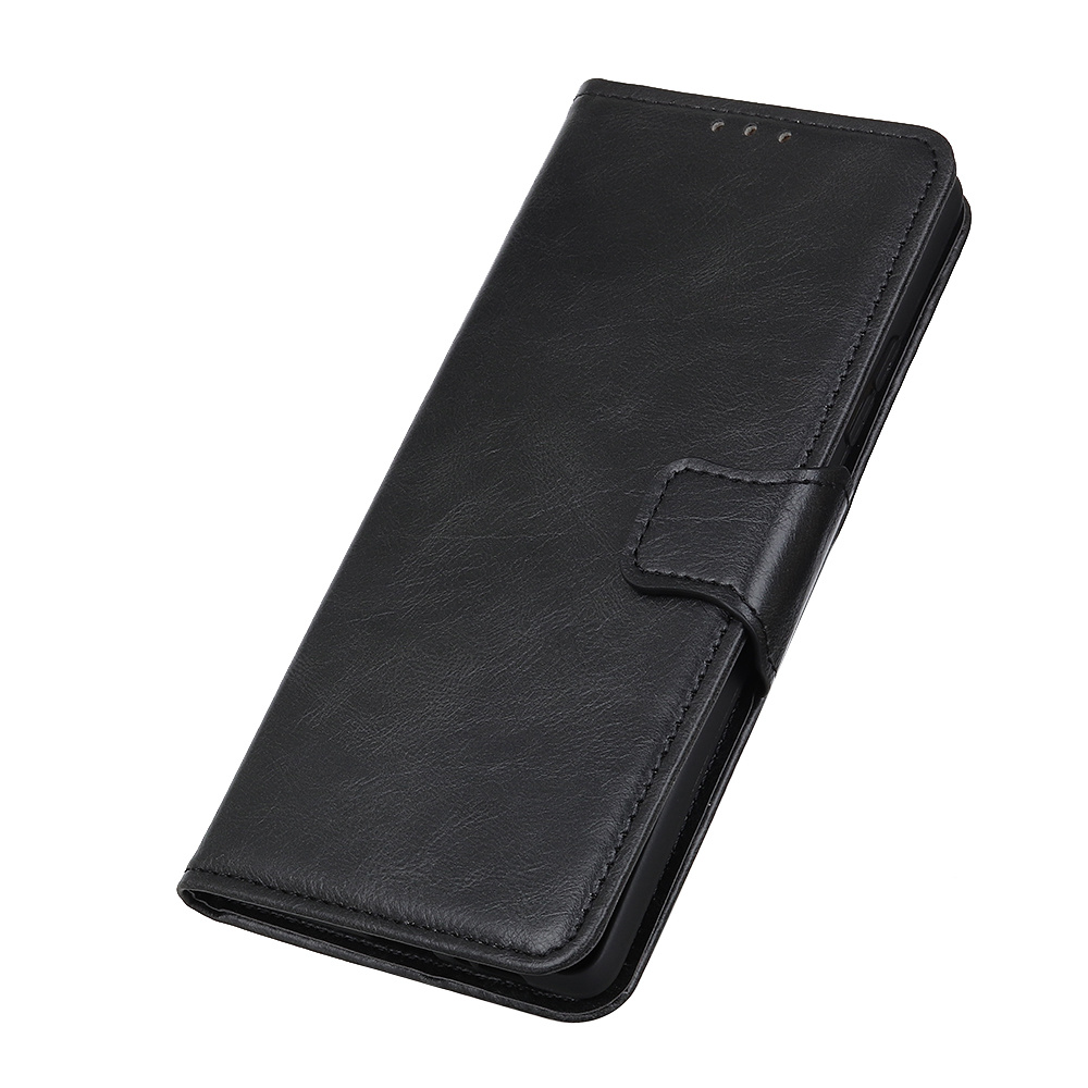 Tirez le style de livre en cuir PU pour Samsung Galaxy A21s noir