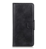 Pull Up PU Leather Bookstyle for Samsung Galaxy A21s Black
