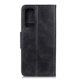 Pull Up PU Leather Bookstyle for Samsung Galaxy Note 20 Black