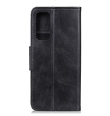Træk PU-læderbogstilen til Samsung Galaxy Note 20 sort