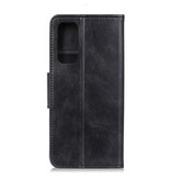 Pull Up PU Leather Bookstyle for Samsung Galaxy Note 20 Black