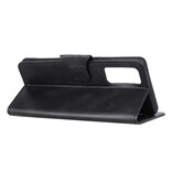 Pull Up PU Leder Bookstyle voor Samsung Galaxy Note 20 Zwart