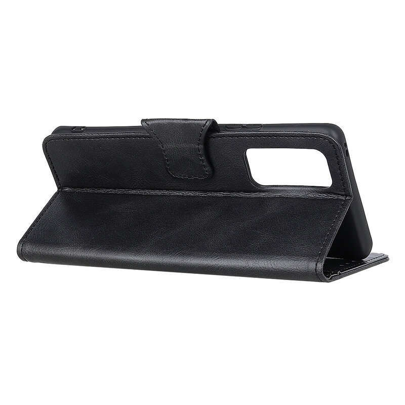 Pull Up PU Leder Bookstyle voor Samsung Galaxy Note 20 Zwart