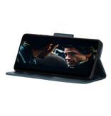 Pull Up PU Leder Bookstyle voor Samsung Galaxy Note 20 Blauw