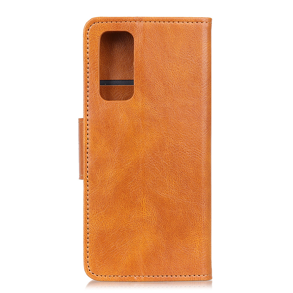 Pull Up PU Leder Bookstyle voor Samsung Galaxy Note 20 Bruin