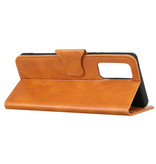 Pull Up PU Leather Bookstyle for Samsung Galaxy Note 20 Brown