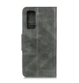 Pull Up PU Leather Bookstyle for Samsung Galaxy Note 20 Dark Green