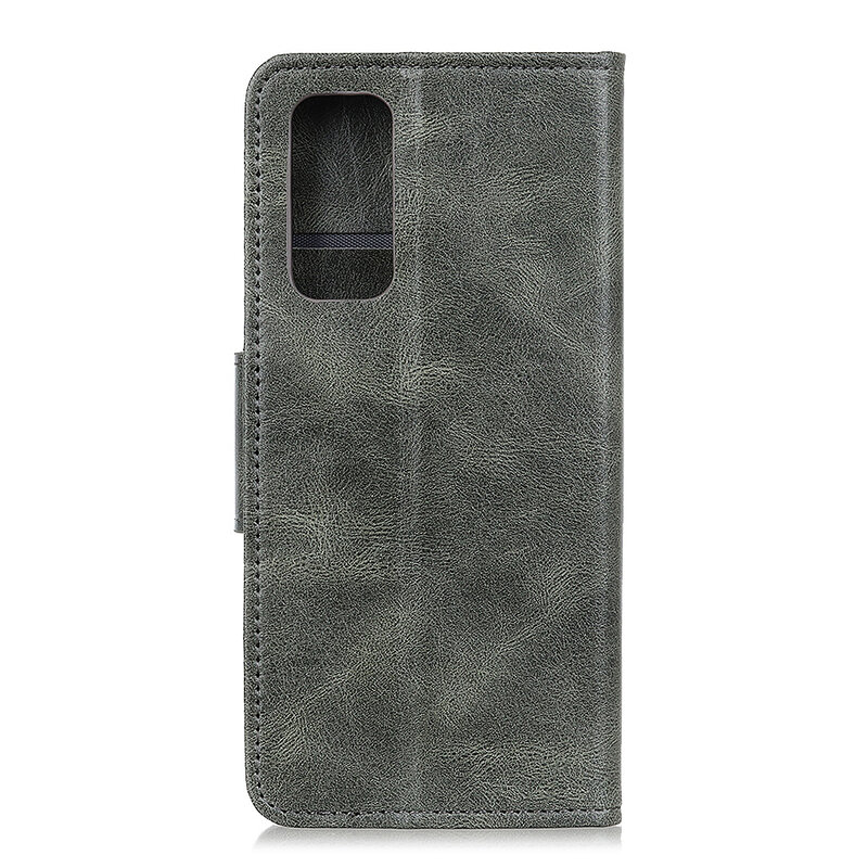 Pull Up PU Leather Bookstyle for Samsung Galaxy Note 20 Dark Green