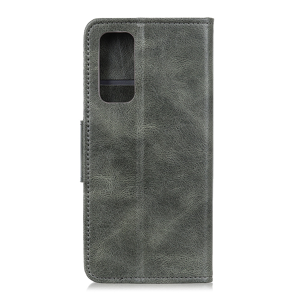 Pull Up PU Leather Bookstyle for Samsung Galaxy Note 20 Dark Green