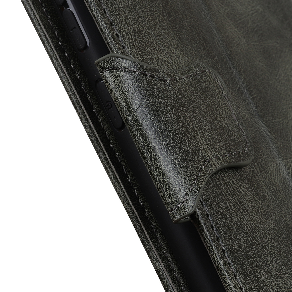 Pull Up PU Leather Bookstyle for Samsung Galaxy Note 20 Dark Green