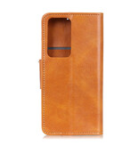 Stile a libro in pelle PU per Samsung Galaxy Note 20 Ultra Brown