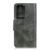Pull Up PU Leather Bookstyle para Samsung Galaxy Note 20 Ultra Dark