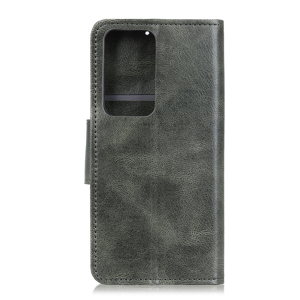 Tirez le style de livre en cuir PU pour Samsung Galaxy Note 20 Ultra Dark