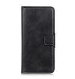 Tirez le style de livre en cuir PU pour Oppo Find X2 noir