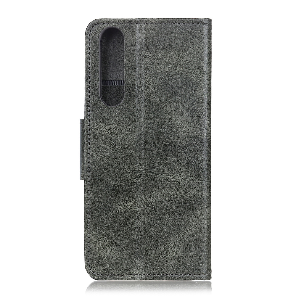 Pull Up PU Leather Bookstyle for Oppo Find X2 Pro Dark Green