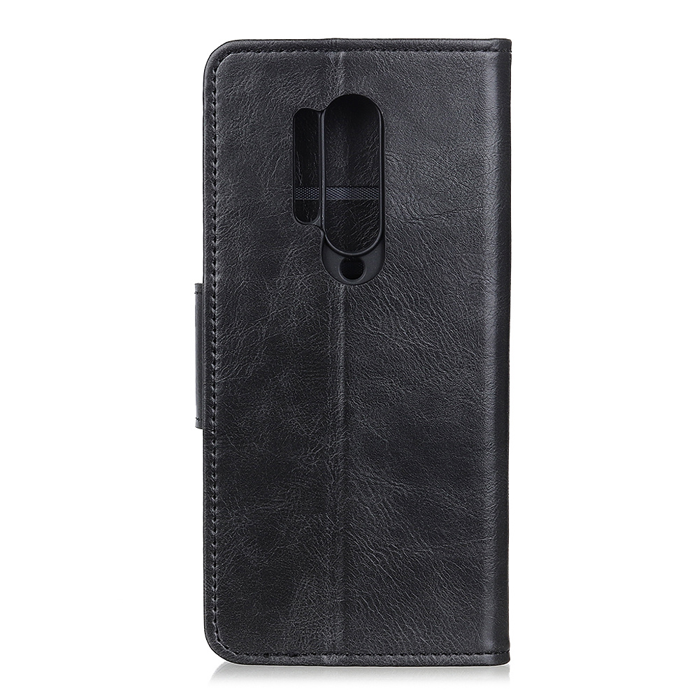 Pull Up PU Leather Bookstyle para OnePlus 8 Pro Negro