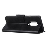 Pull Up en cuir PU Bookstyle pour OnePlus 8 Pro Noir