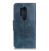 Pull Up PU Leather Bookstyle for OnePlus 8 Pro Blue